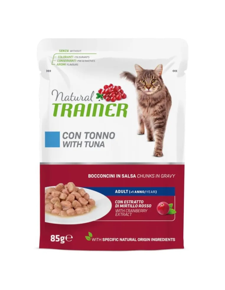 Natural Trainer Cat Adult con Tonno 85g Natural Trainer Cat Adult con Tonno 85g